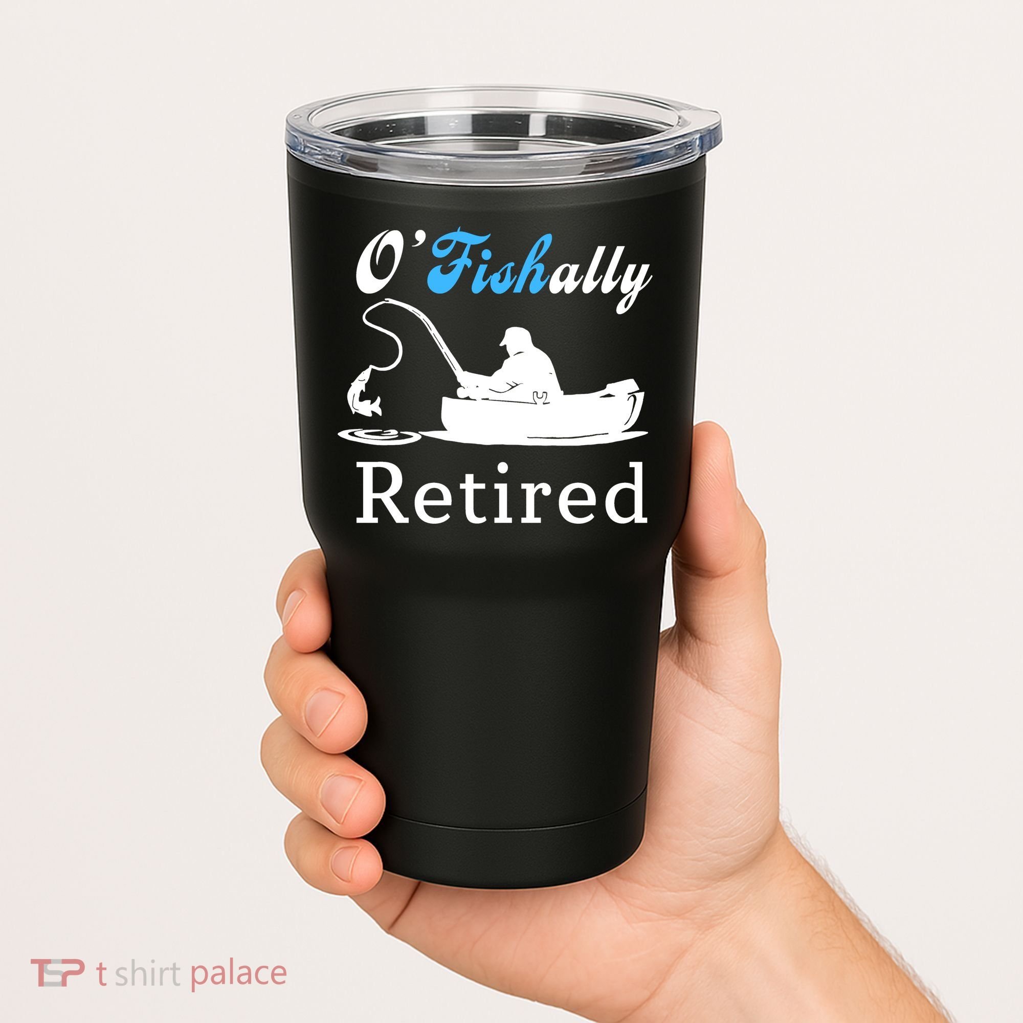 O'Fishally Retired Funny Fisherman Retirement Tumbler