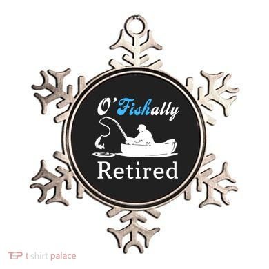 O'Fishally Retired Funny Fisherman Retirement Ornament