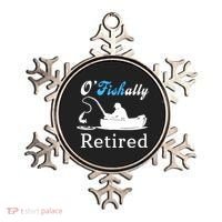 O'Fishally Retired Funny Fisherman Retirement Ornament thumb 0