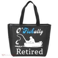 O'Fishally Retired Funny Fisherman Retirement Tote Bag thumb 0