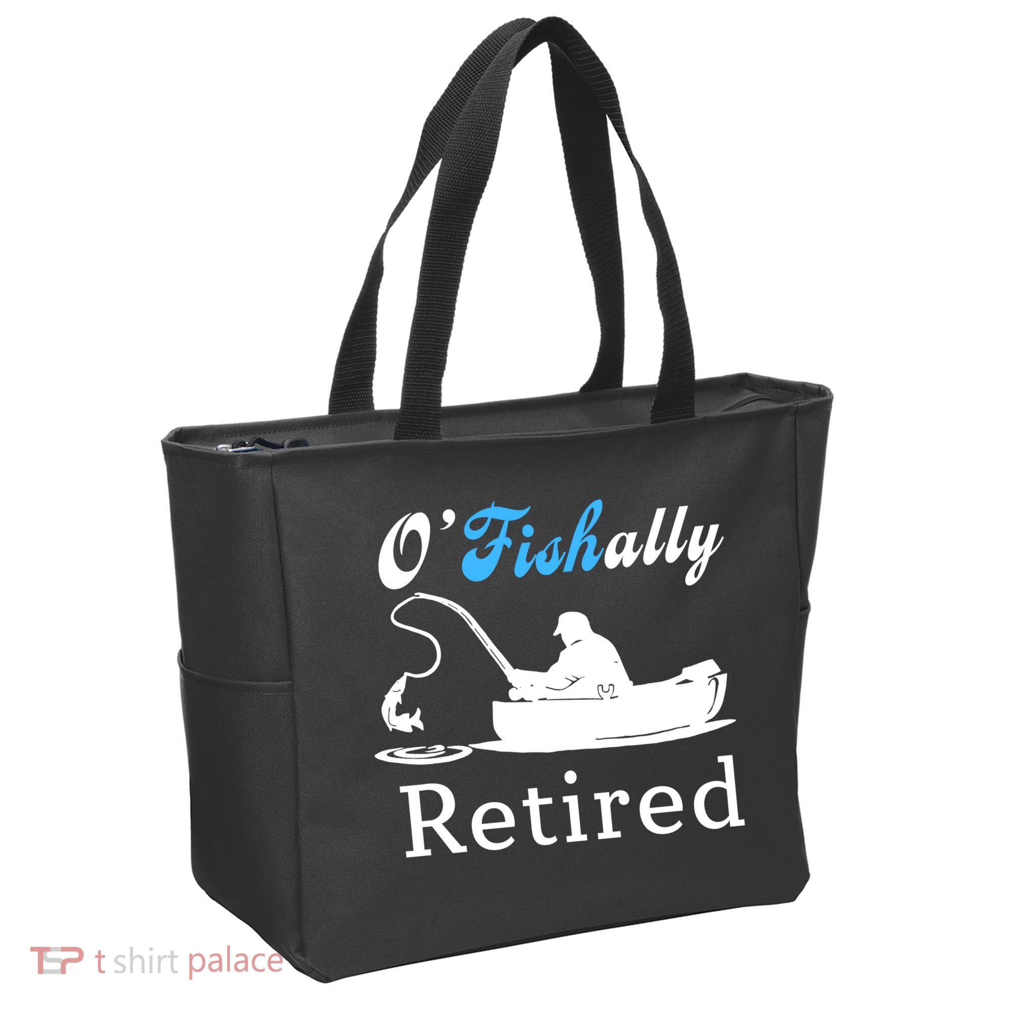 O'Fishally Retired Funny Fisherman Retirement Tote Bag