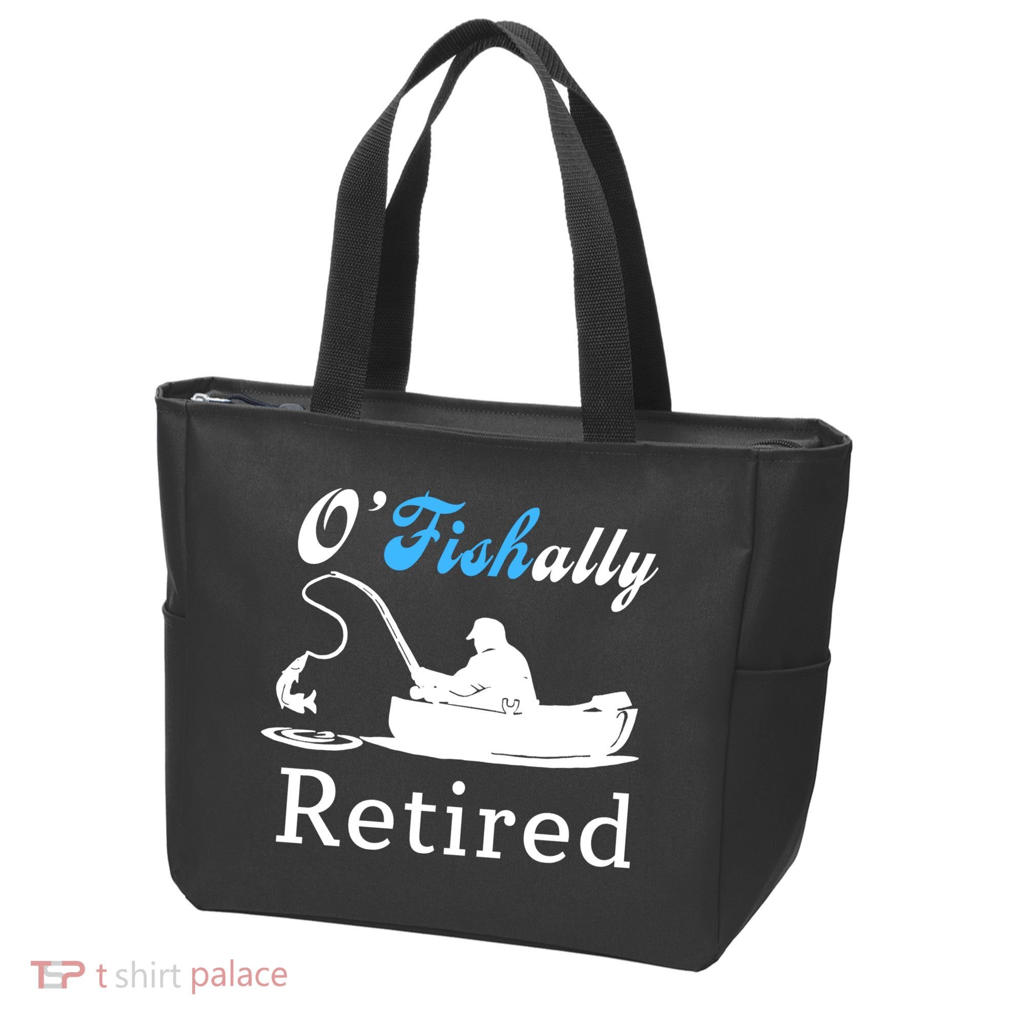 O'Fishally Retired Funny Fisherman Retirement Tote Bag