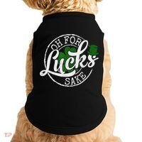 Oh For Lucks Sake Funny Saint Paddy's Day St Patrick's Day Doggie Tank thumb 0