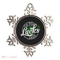 Oh For Lucks Sake Funny Saint Paddy's Day St Patrick's Day Ornament thumb 0