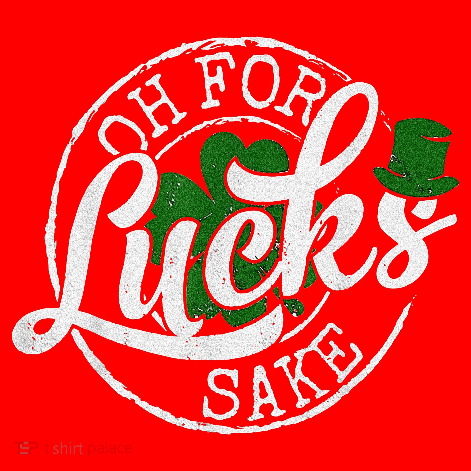 Oh For Lucks Sake Funny Saint Paddy's Day St Patrick's Day Santa Hat
