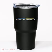 Official Fight Like Ukrainians Tumbler thumb 0