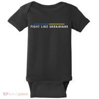 Official Fight Like Ukrainians Baby Bodysuit thumb 0