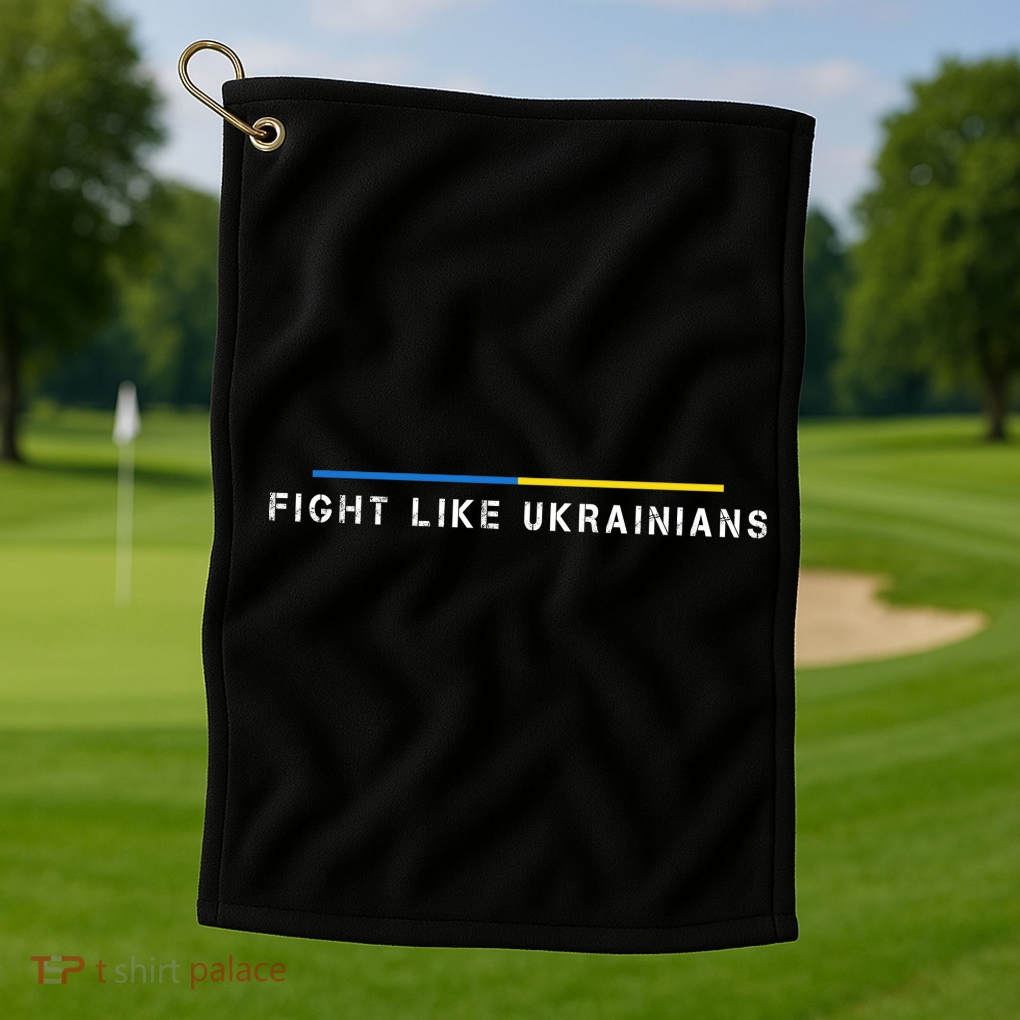 Official Fight Like Ukrainians Golf Towel