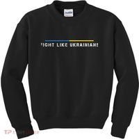 Official Fight Like Ukrainians Kids Sweatshirt thumb 0