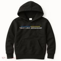 Official Fight Like Ukrainians Kids Hoodie thumb 0