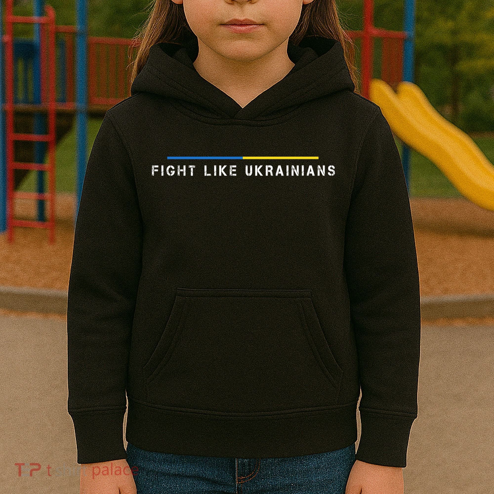 Official Fight Like Ukrainians Kids Hoodie
