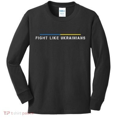 Official Fight Like Ukrainians Kids Long Sleeve Shirt