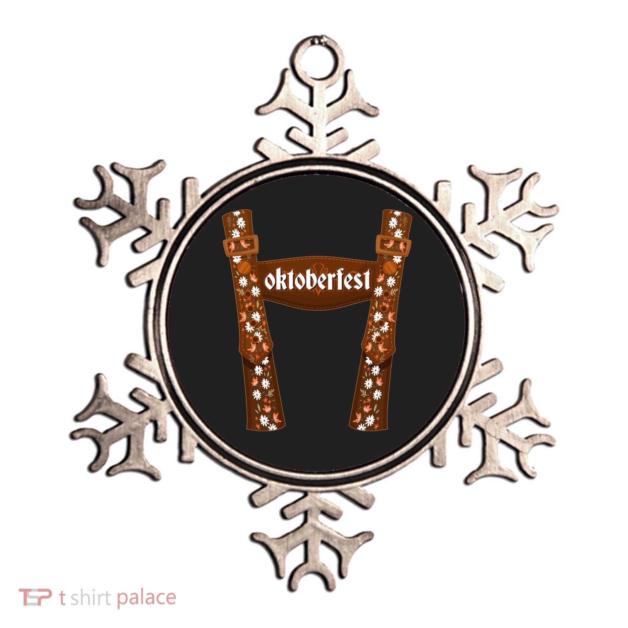 Oktoberfest Floral Lederhosen Ornament