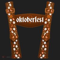 Oktoberfest Floral Lederhosen Golf Towel thumb 3