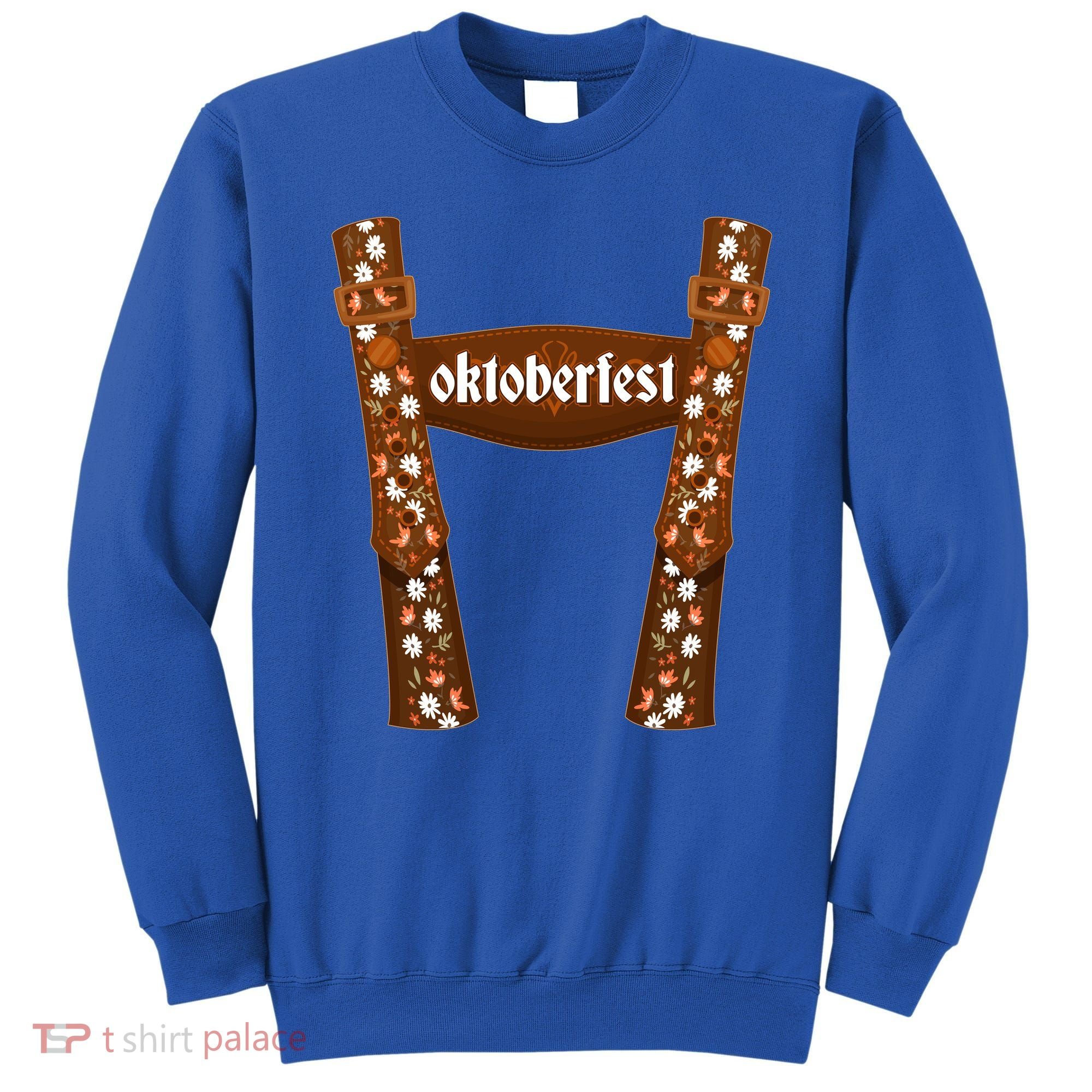 Oktoberfest Floral Lederhosen Sweatshirt