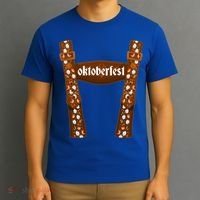 Oktoberfest Floral Lederhosen T-Shirt thumb 3