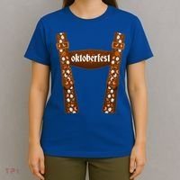 Oktoberfest Floral Lederhosen T-Shirt thumb 4