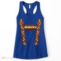 Oktoberfest Floral Lederhosen Women's Tank Top thumb 0