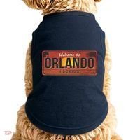 Orlando Florida License Plate Sunset Doggie Tank thumb 0