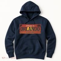 Orlando Florida License Plate Sunset Hoodie thumb 0