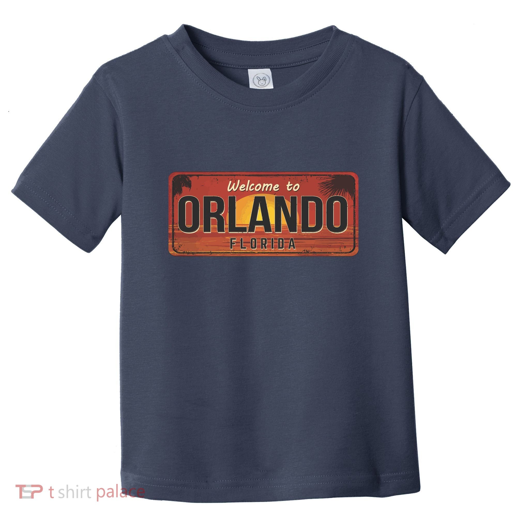Orlando Florida License Plate Sunset Toddler T-Shirt