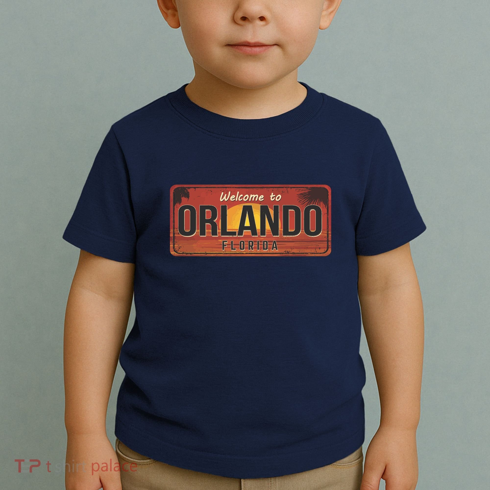 Orlando Florida License Plate Sunset Toddler T-Shirt