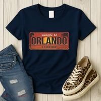 Orlando Florida License Plate Sunset Women's T-Shirt thumb 3