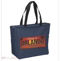 Orlando Florida License Plate Sunset Tote Bag thumb 2