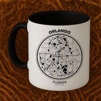 Orlando Florida Map Sketch Coffee Mug thumb 2