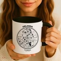 Orlando Florida Map Sketch Coffee Mug thumb 3