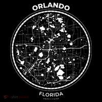 Orlando Florida Map Sketch Ornament thumb 1
