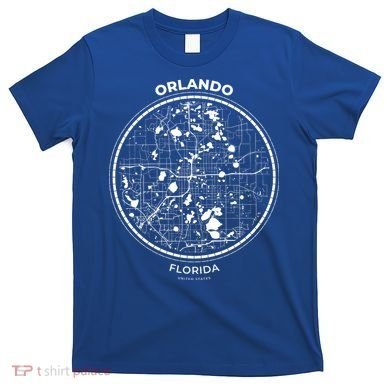 Orlando Florida Map Sketch T-Shirt