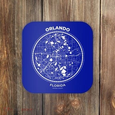 Orlando Florida Map Sketch Coaster
