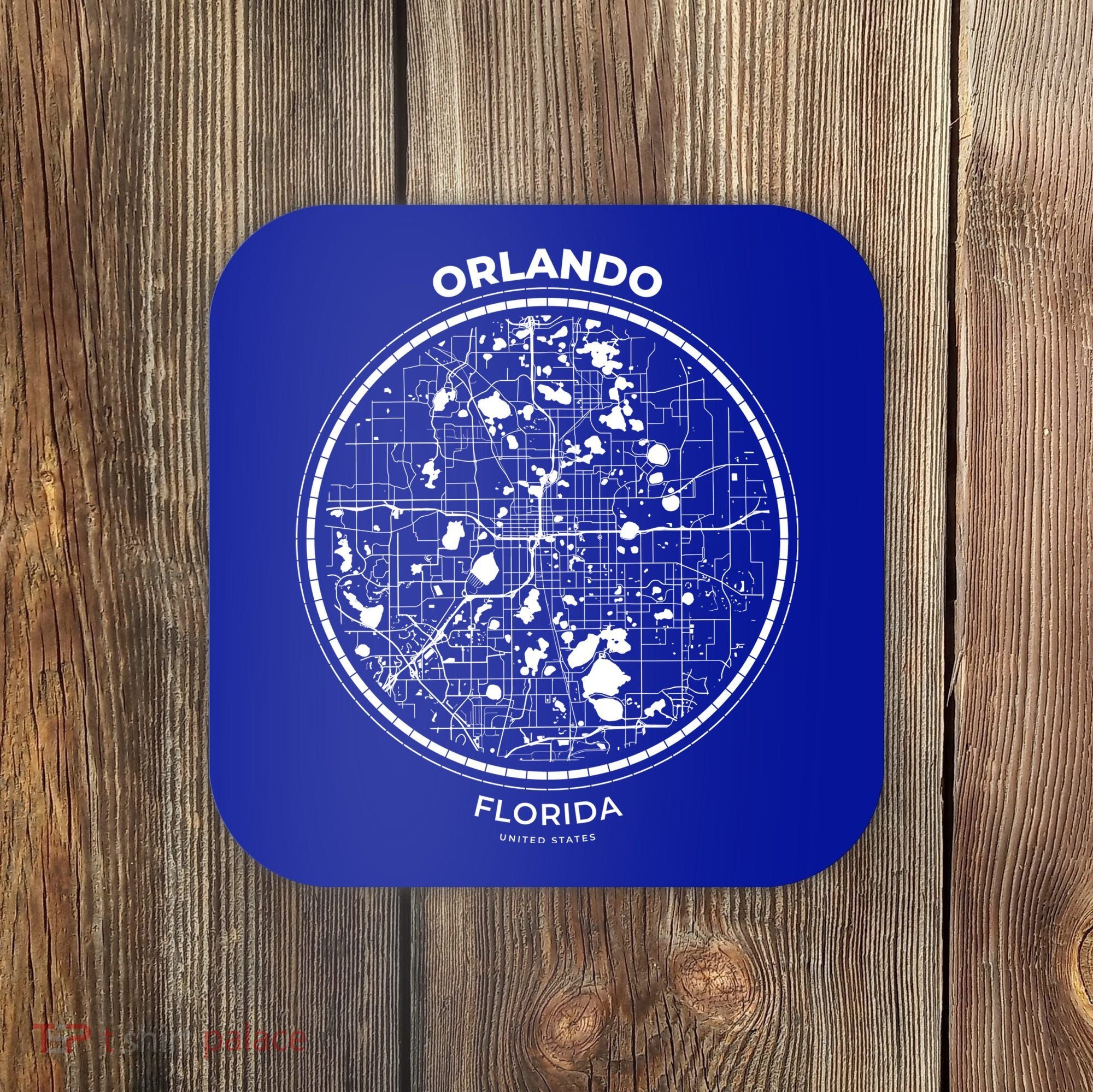 Orlando Florida Map Sketch Coaster