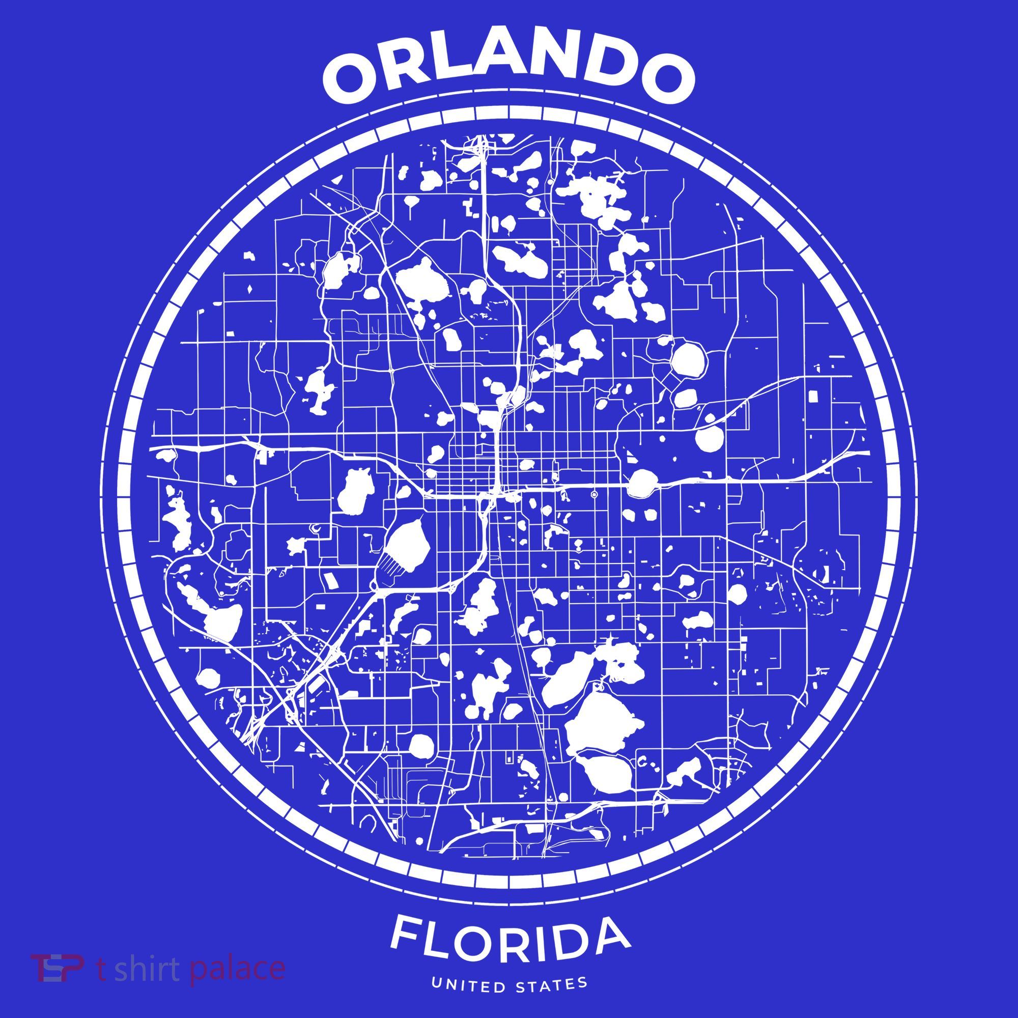Orlando Florida Map Sketch Tumbler