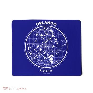 Orlando Florida Map Sketch Mousepad
