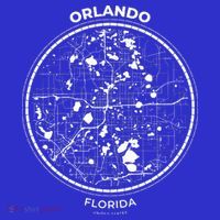 Orlando Florida Map Sketch Kids Sweatshirt thumb 2