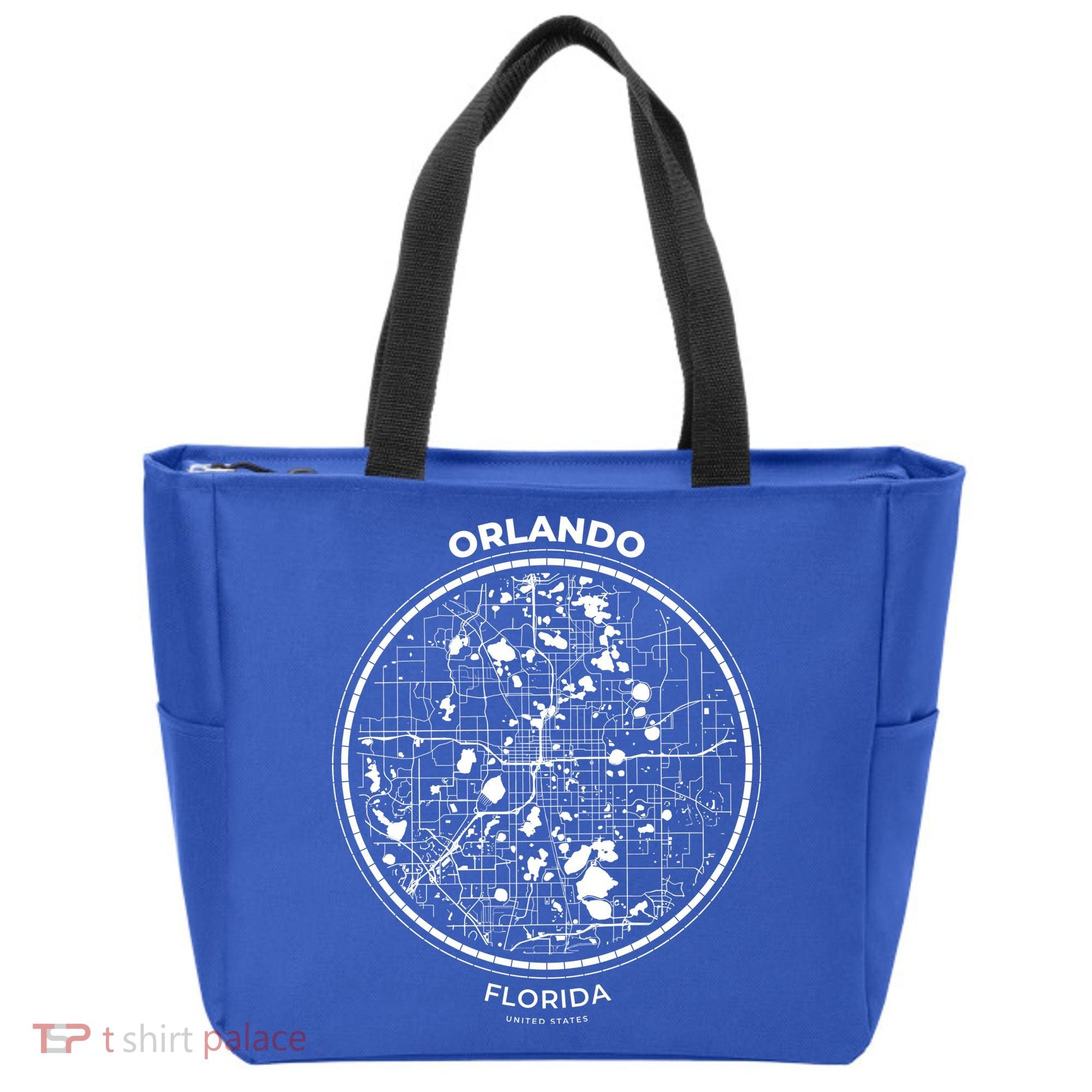 Orlando Florida Map Sketch Tote Bag