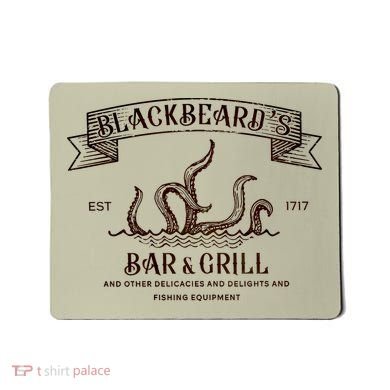 Our Flag Means Death Blackbeard's Est 1717 Vintage Mousepad