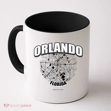 Orlando Florida Map Coffee Mug