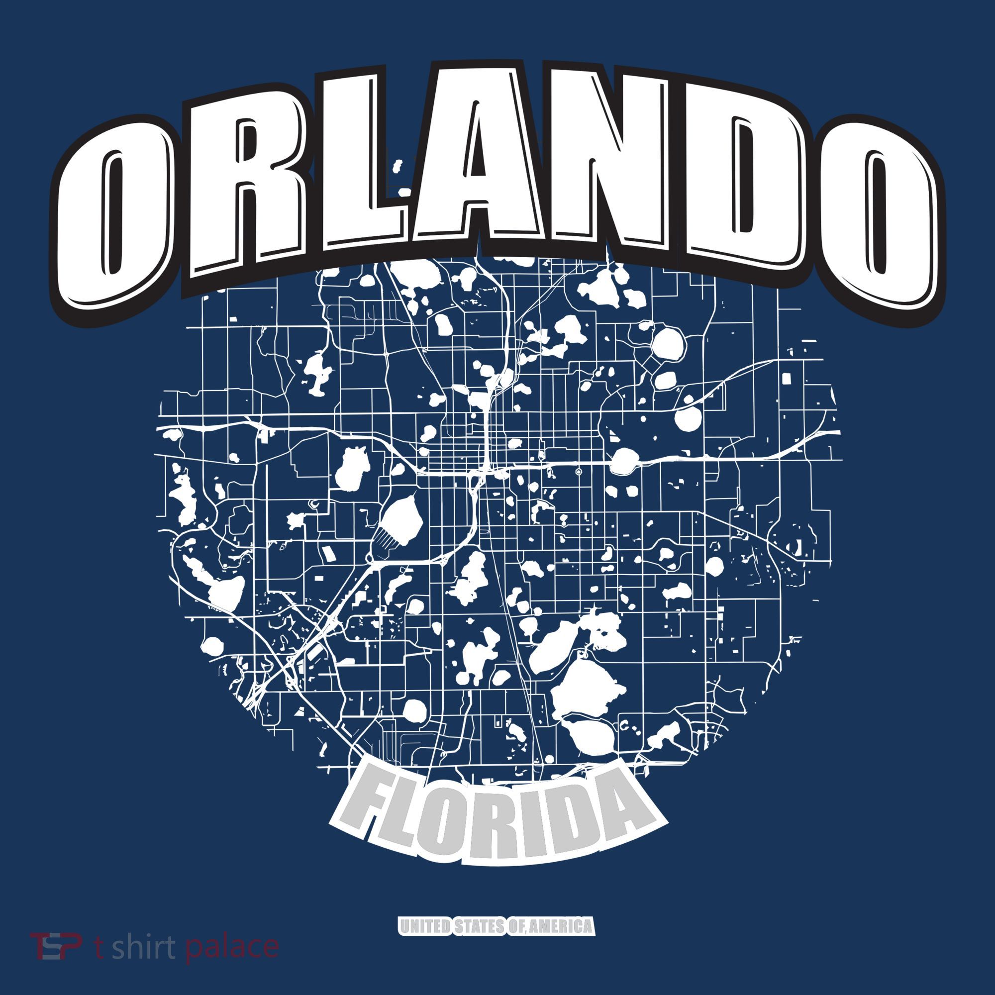 Orlando Florida Map Doggie Tank