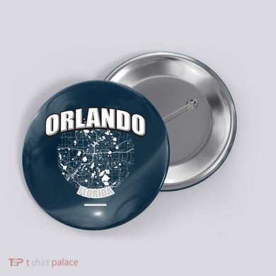 Orlando Florida Map Button