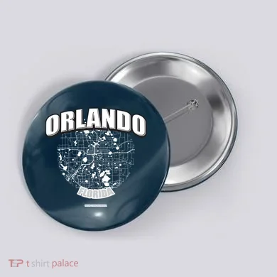 Orlando Florida Map Button