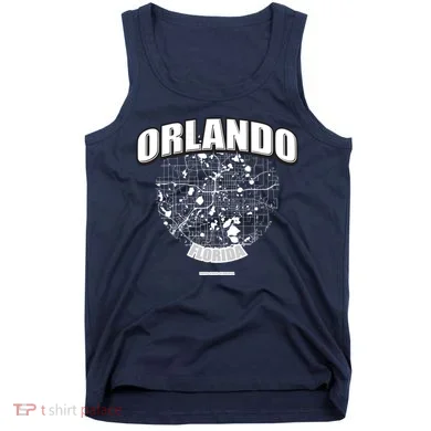 Orlando Florida Map Tank Top