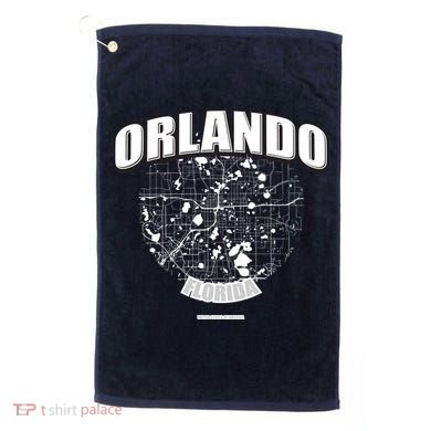 Orlando Florida Map Golf Towel