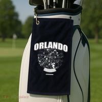 Orlando Florida Map Golf Towel thumb 2