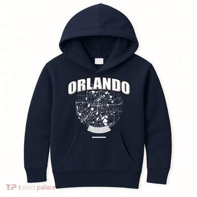 Orlando Florida Map Kids Hoodie