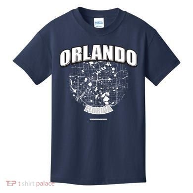 Orlando Florida Map Kids T-Shirt