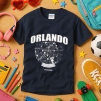 Orlando Florida Map Kids T-Shirt thumb 3