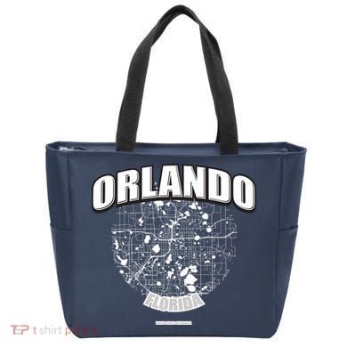 Orlando Florida Map Tote Bag